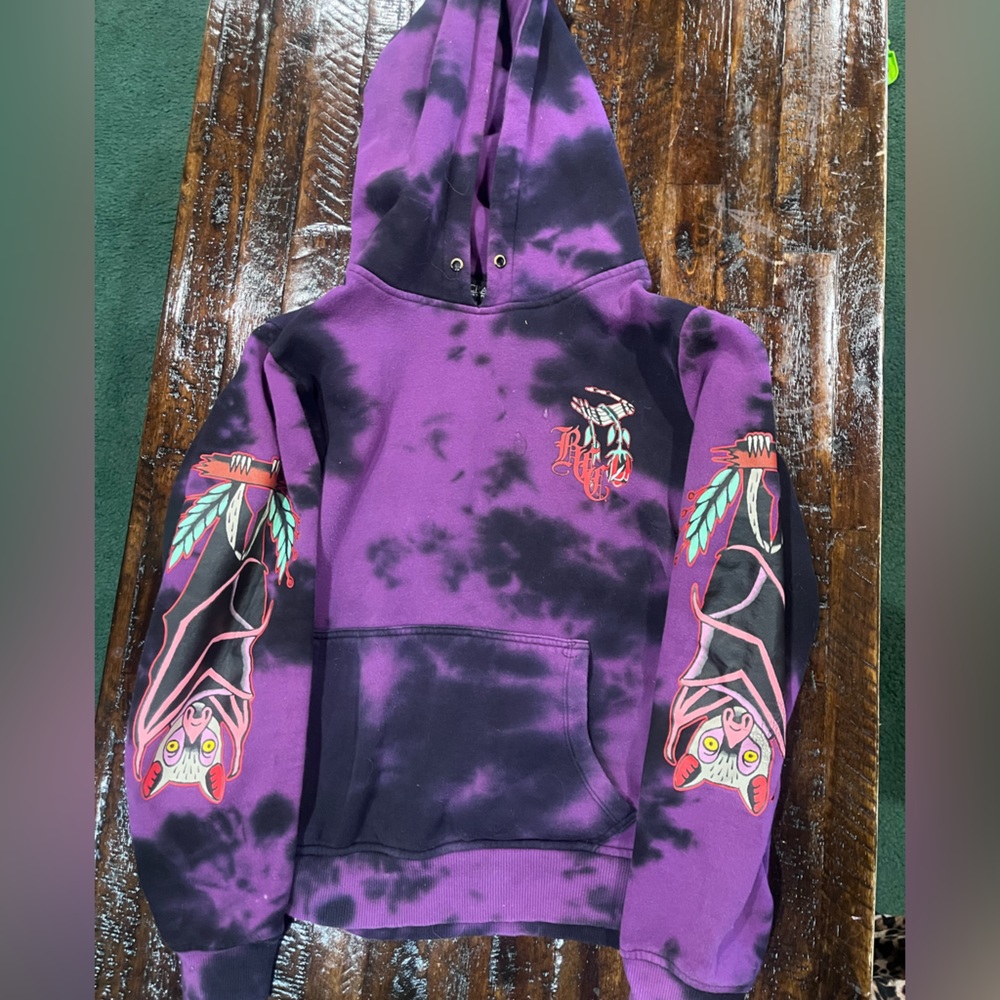 Black Craft Cult tie dye hoodie